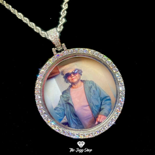 Custom Diamond Medium Photo Charm