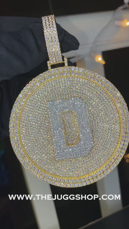 Custom Iced Out Initial Medallion Pendant