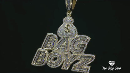 Iced Out Gold “Bag Boyz” Pendant