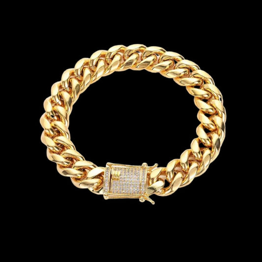 Gold Cuban Link Bracelet