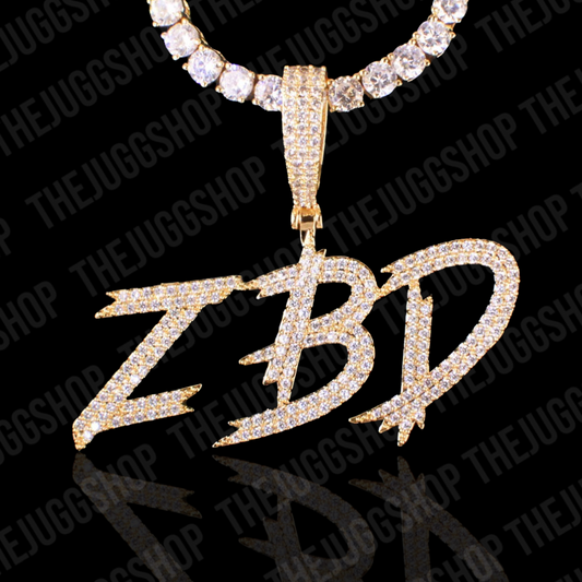 Iced Out Custom Wild Diamond Name Pendant