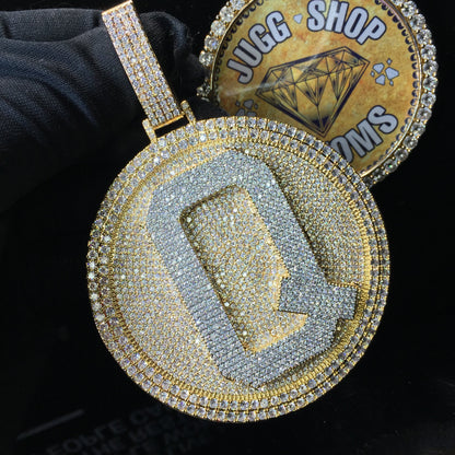 Custom Iced Out Initial Medallion Pendant