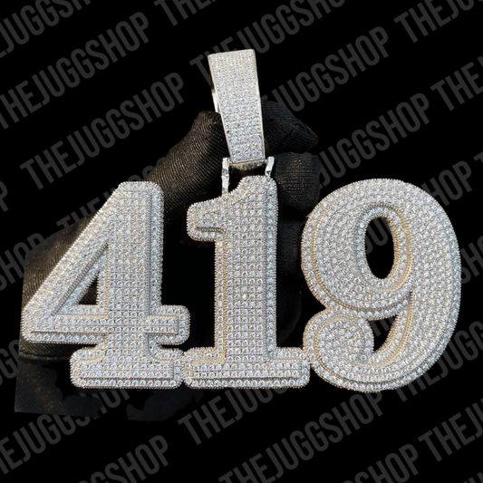 Custom Iced Out Number/Name Pendant