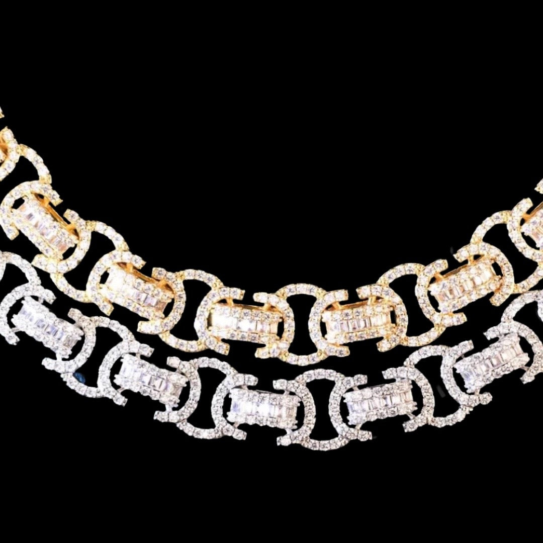 Iced Out Designer Link Chain