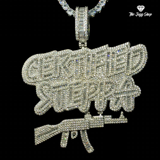 Iced Out Silver “Certified Steppa” Pendant