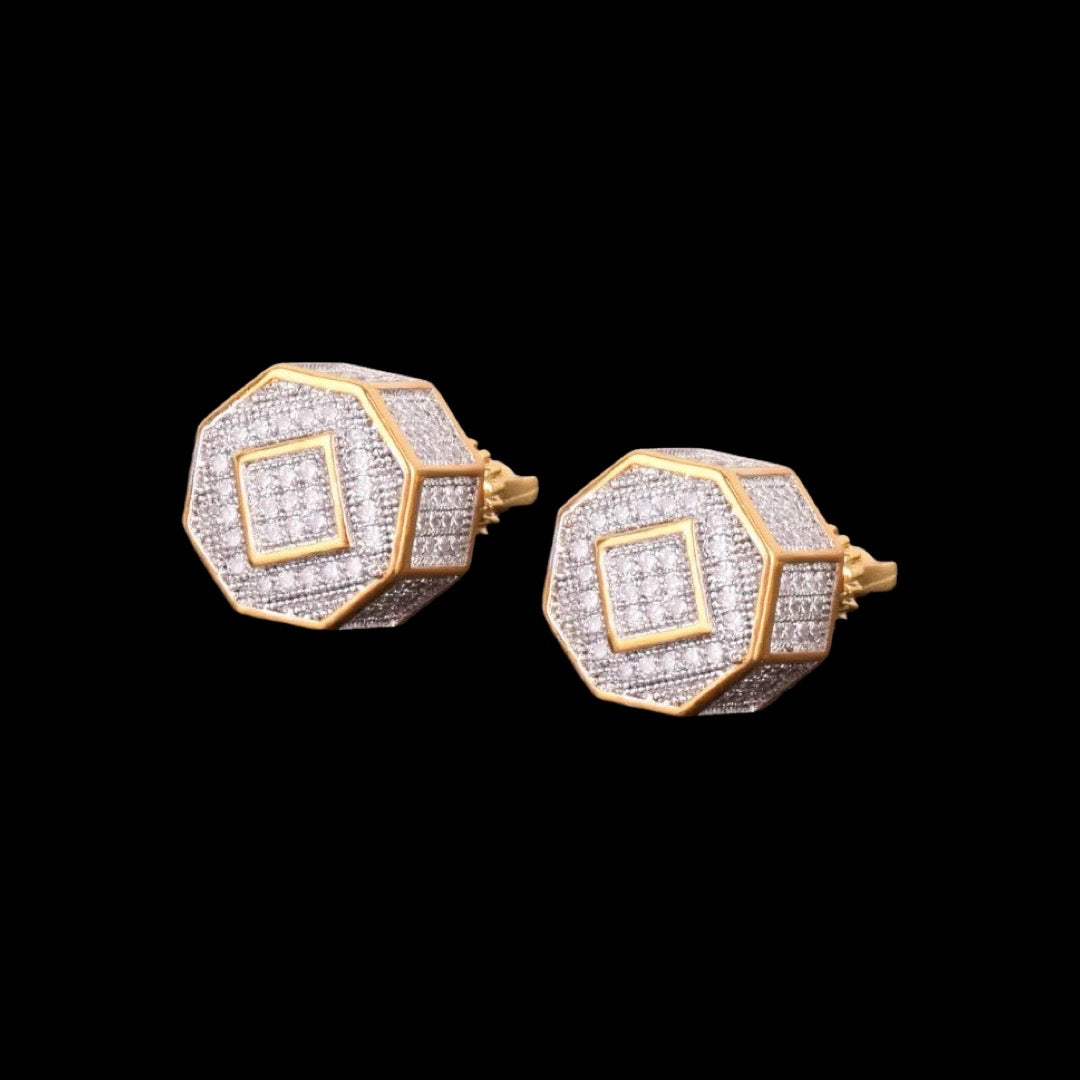 11mm Round Diamond Earrings