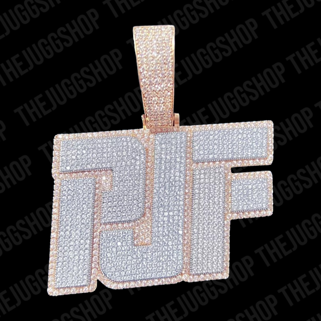 Iced Out Custom Diamond Name Pendant