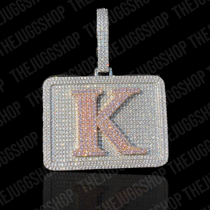 Iced Out Custom Diamond Name Plate Pendant