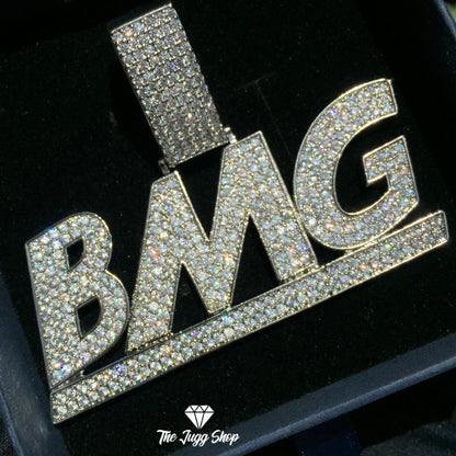 Custom Iced Out Bold Letter Name Pendant