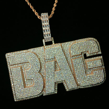 Iced Out Custom Diamond Name Pendant