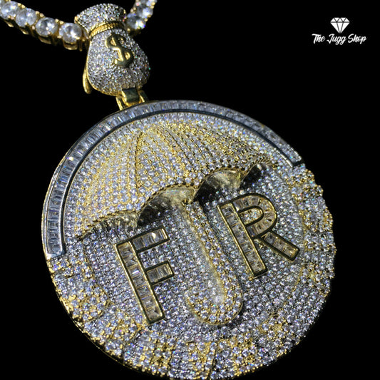 Iced Out Gold “Forever Rich” Pendant