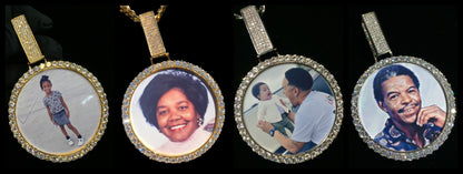 Custom Diamond XL Photo Charm