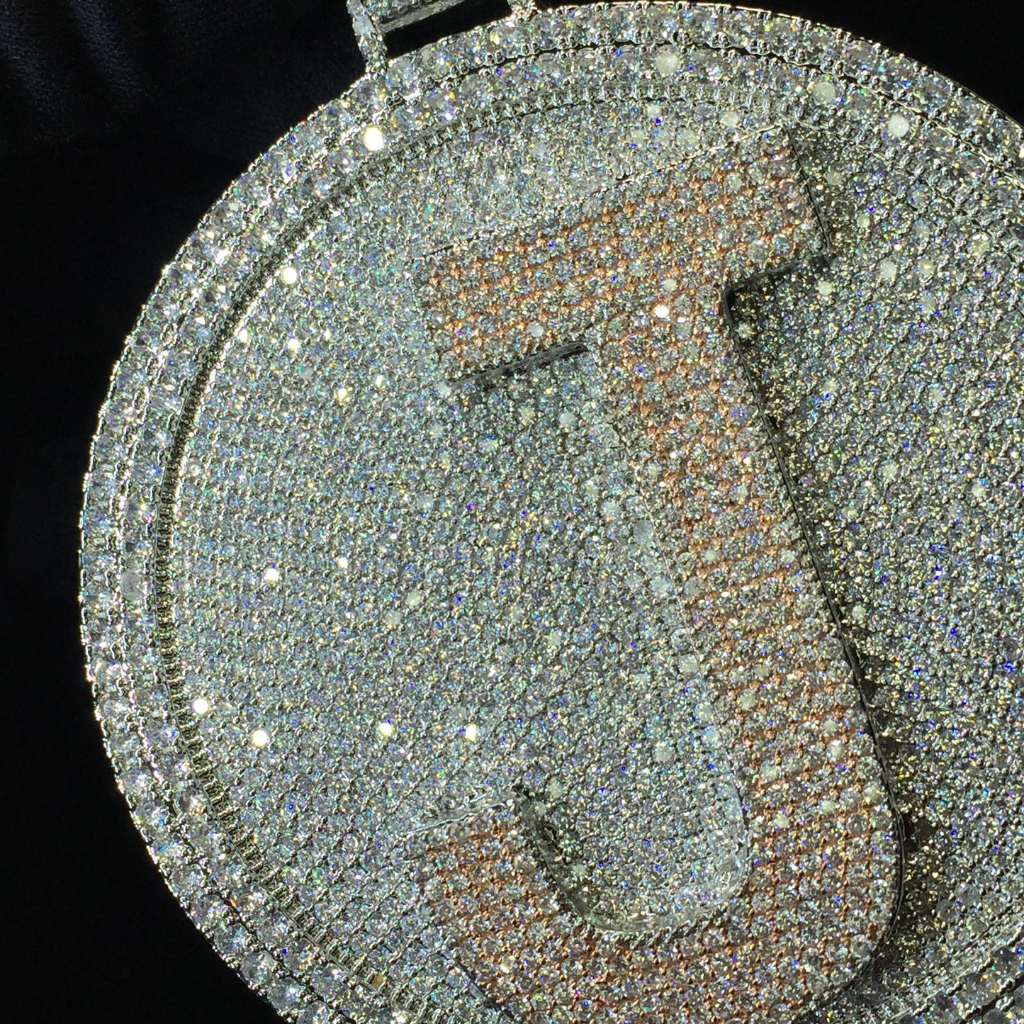 Custom Iced Out Initial Medallion Pendant