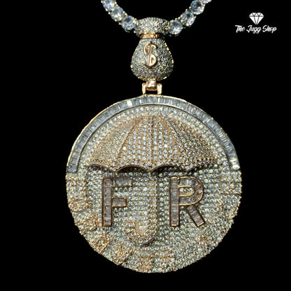 Iced Out Rose Gold “Forever Rich” Pendant