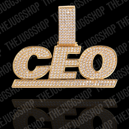 Custom Iced Out Bold Letter Name Pendant