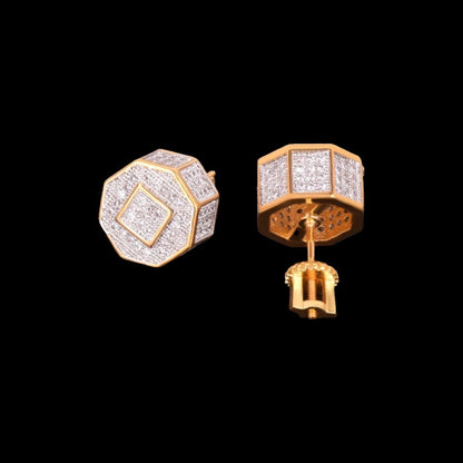 11mm Round Diamond Earrings